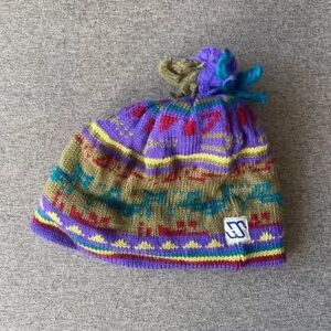 colorful vintage wool hat
